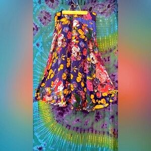 Moulinette Soeurs by Anthropologie Asymmetrical A-Line Midi Skirt- Size- US 14